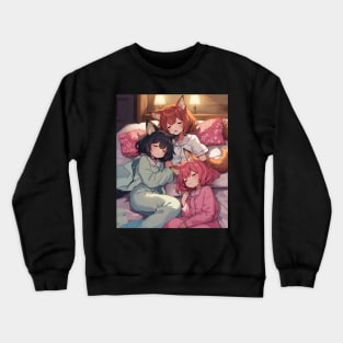 Three Demi-Lolis Sleeping Crewneck Sweatshirt